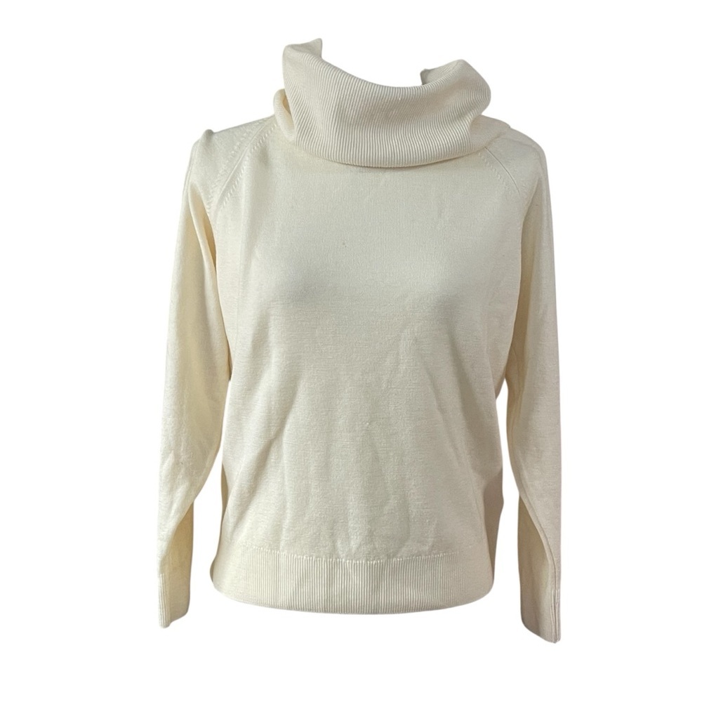 Windsor House Cream Cowl Neck Wool Sweater 36/ US M